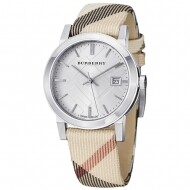 버버리 BURBERRY 노바 체크 가죽 여성 패션 손목 시계 미국 발송 BU9113