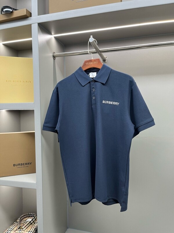 위핑,버버리 BURBERRY 클래식 모던 심플 폴로넥 캐주얼 반팔 티