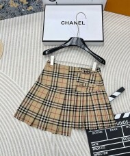 버버리 BURBERRY 체크 여성 플리츠 스커트