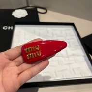 미우미우 MIU MIU 로고 스타일리쉬 클래식 올매치 헤어핀