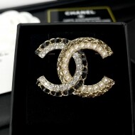 샤넬 CHANEL 클래식 로고 디자인 패션 브로치