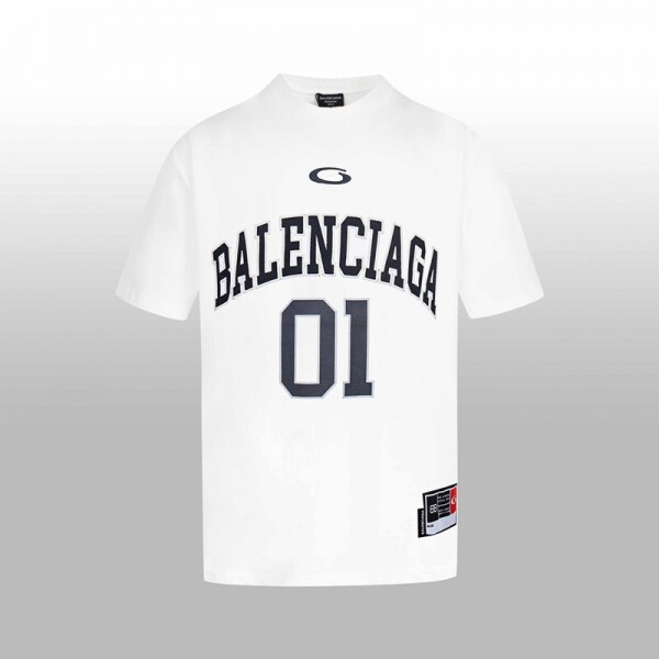 위핑,발렌시아가 BALENCIAGA 남녀 공용으로 입기 좋은 트렌디한 프린트 반팔 티셔츠