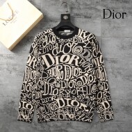 디올 DIOR 로고 자카드 스타일리시 캐주얼 니트 스웨터