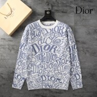 디올 DIOR 로고 자카드 스타일리시 캐주얼 니트 스웨터