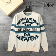 디올 DIOR 로고 자카드 스타일리시 캐주얼 니트 스웨터