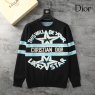 디올 DIOR 로고 자카드 스타일리시 캐주얼 니트 스웨터
