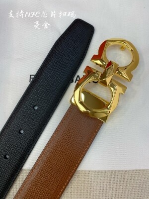 페라가모 Ferragamo 모던 심플 남성 양면 벨트 3.5cm