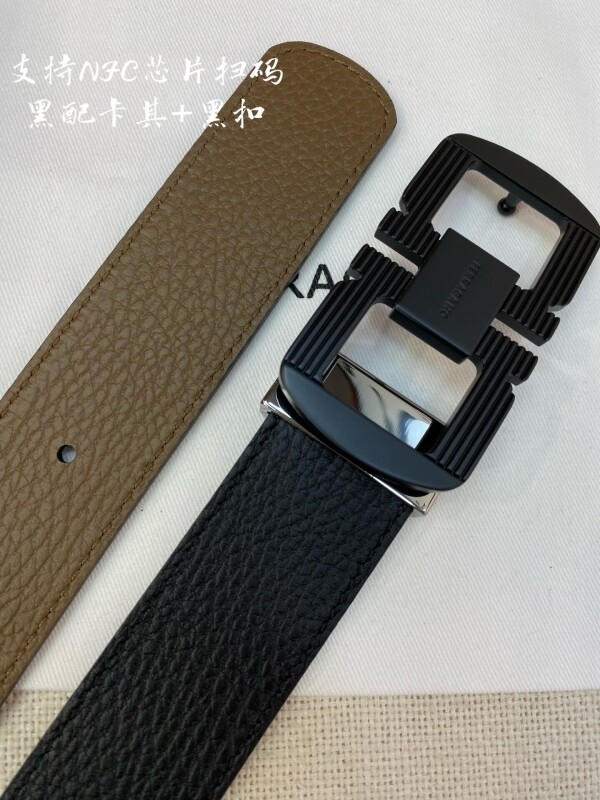 위핑,페라가모 Ferragamo 클래식 모던 남성 양면 벨트 3.5cm