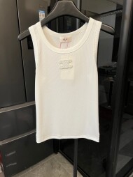셀린느 CELINE 자수 로고 니트 조끼