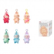 라부부 Labubu 키링 labubu 3.0 블라인드 박스 시리즈 PVC 마카롱 펜던트 인형 키 체인 생일 선물