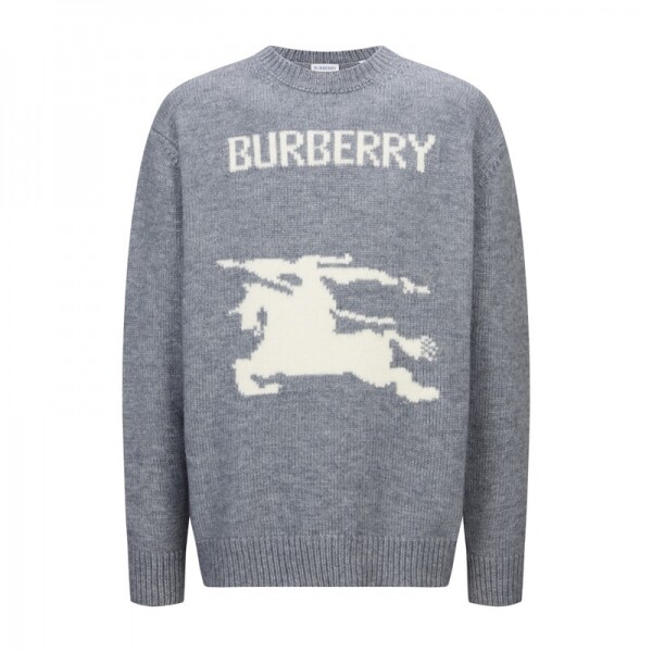 위핑,버버리 BURBERRY 워호스 자카드 캐주얼 니트 스웨터