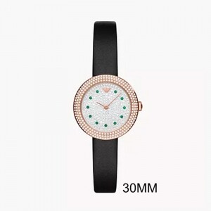 엠포리오아르마니 엠포리오 아르마니 크리스탈 쿼츠 여성 가죽시계 AR11492