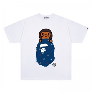 베이프 BAPE 몽키 프린트 반팔 티