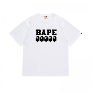 베이프 BAPE 모던 심플 프린트 커플 반팔 티