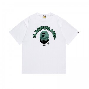 베이프 BAPE X GUNNA 레터링 프린트 모던 반팔 티
