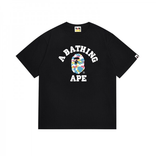 위핑,베이프 BAPE 커플 캐주얼 프린트 반팔 티