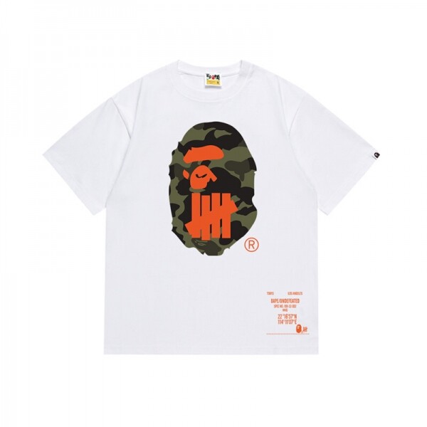 위핑,베이프 BAPE 클래식 프린트 캐주얼 커플 반팔 티