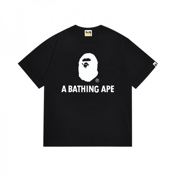 위핑,베이프 BAPE 클래식 레터링 프린트 캐주얼 반팔 티