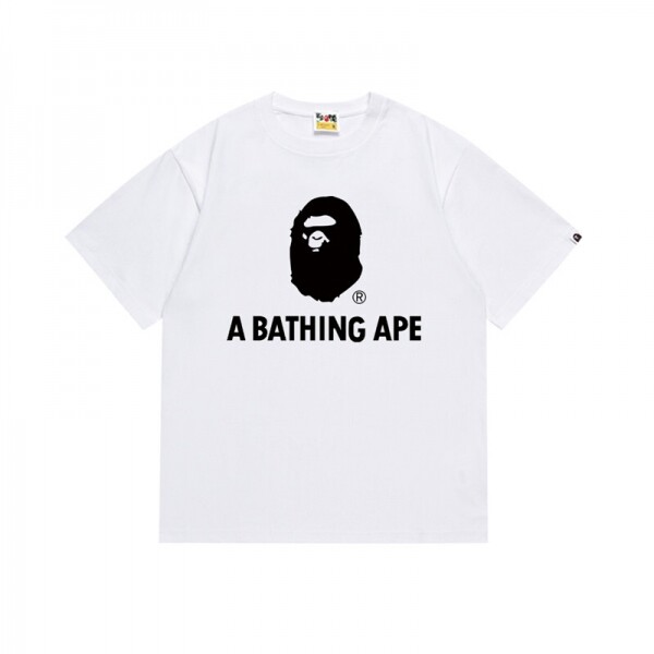 위핑,베이프 BAPE 클래식 레터링 프린트 캐주얼 반팔 티