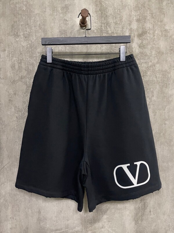 위핑,발렌티노 Valentino 모던 클래식 플란넬 로고 스트링 캐주얼 반바지