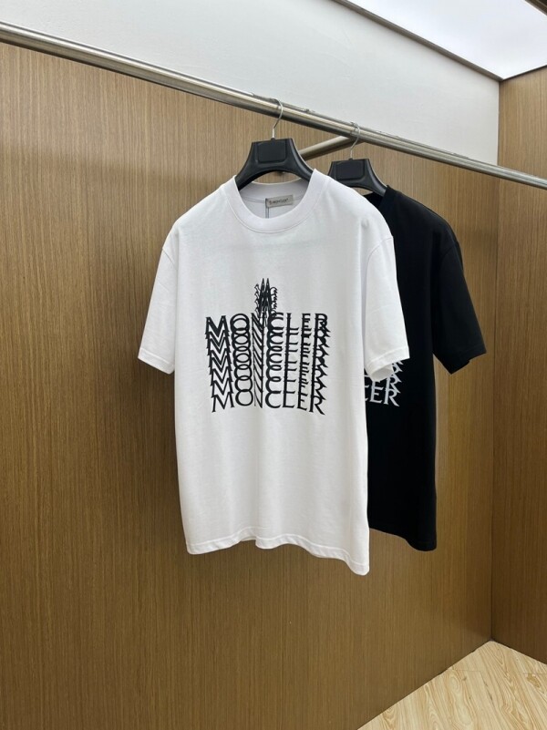 위핑,몽클레르 MONCLER 캐주얼 프린트 로고 남성 반팔 티