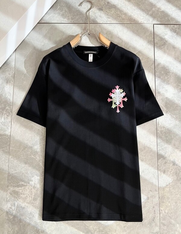 위핑,크롬하츠 Chrome Hearts 로고 트렌디 캐주얼 반팔티셔츠 유니