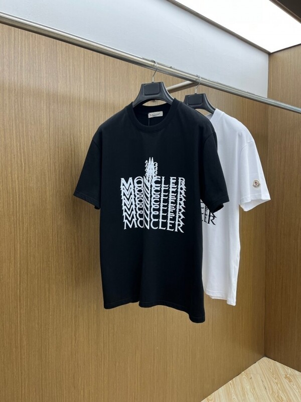 위핑,몽클레르 MONCLER 캐주얼 프린트 로고 남성 반팔 티