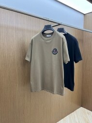 몽클레르 MONCLER 모던 자수 로고 커플 반팔 티