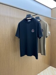 몽클레르 MONCLER 모던 자수 로고 커플 반팔 티