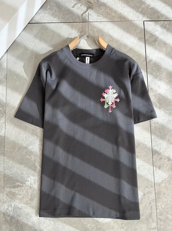 위핑,크롬하츠 Chrome Hearts 로고 트렌디 캐주얼 반팔티셔츠 유니