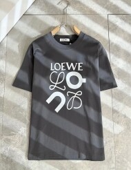 로에베 LOEWE 로고 트렌디 캐주얼 반팔티셔츠 유니