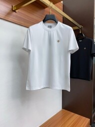 디올 DIOR 로고 모던 심플 캐주얼 커플 반팔 티