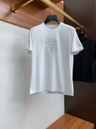 프라다 PRADA 모던 클래식 캐주얼 반팔 티셔츠 유니