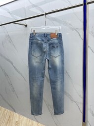 펜디 FENDI 꼬마 악마 로고 남성 청바지 롱