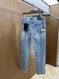 아르마니 Armani 자수 로고 남성 청바지 롱