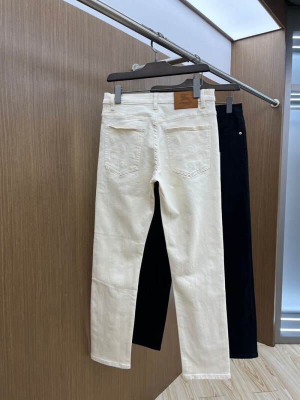 위핑,버버리 BURBERRY 자수 로고 남성 청바지 롱