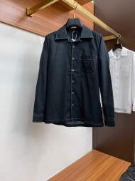 프라다 PRADA 클래식 트렌드 심플 캐주얼 긴팔 셔츠
