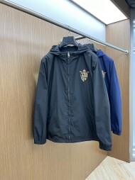 펜디 FENDI 클래식 로고 후드 남자 점퍼