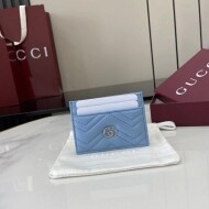 구찌 GUCCI Marmont 패션 커플 카드 푸른 색