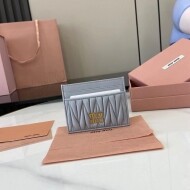 미우미우 MIU MIU 클래식 모던 여성 카드 지갑 10.5x8cm