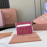 미우미우 MIU MIU 클래식 모던 여성 카드 지갑 10.5x8cm