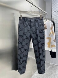 구찌 GUCCI 클래식 남성 캐주얼 일자 정장 바지