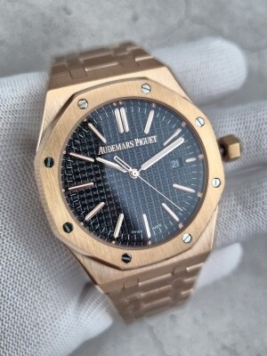 오데마피게 로얄오크 블랙다이얼 핑크골드 금통15510 OR 워치 시계