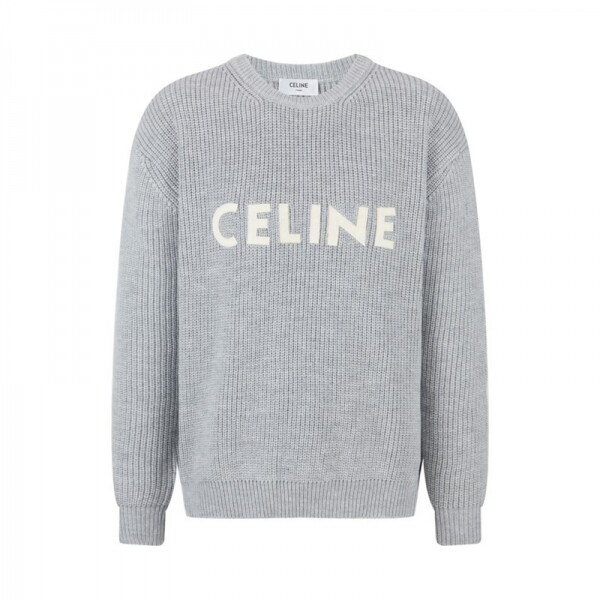 위핑,셀린느 CELINE 라운드 로고 남성 니트 스웨터