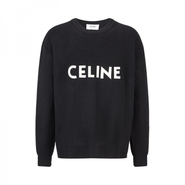 위핑,셀린느 CELINE 라운드 로고 남성 니트 스웨터