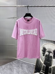 발렌시아가 BALENCIAGA 로고 패션 트렌드 캐주얼 반팔 티