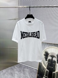 발렌시아가 BALENCIAGA 로고 패션 트렌드 캐주얼 반팔 티