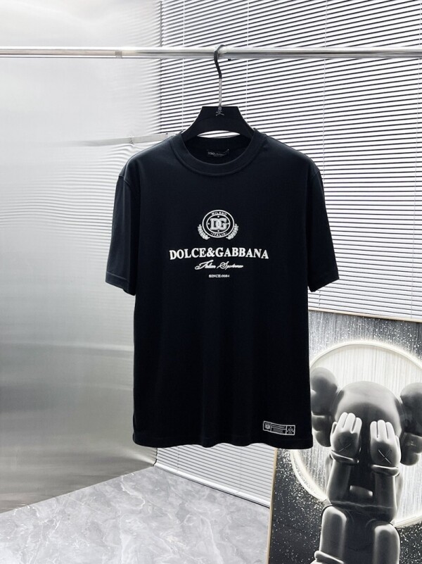 위핑,돌체앤가바나 Dolce & Gabbana 로고 클래식 심플 캐주얼 반팔 티