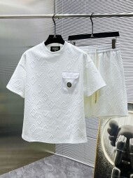 디올 DIOR 로고 클래식 캐주얼 반팔 반바지 세트