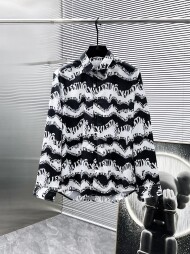 발렌티노 Valentino 로고 모던 디자인 캐주얼 긴팔 셔츠